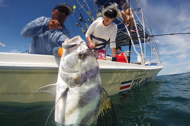 Roosterfish caught fishing Crocodile Bay Resort Costa Rica