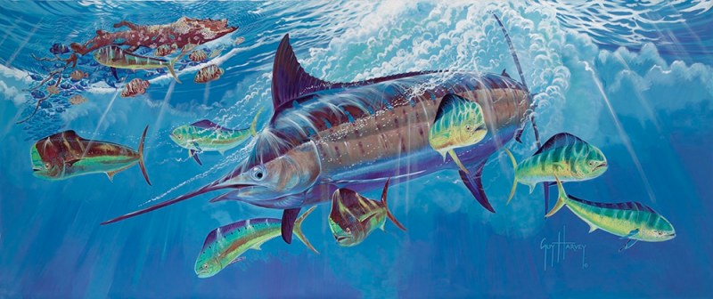 Guy Harvey painting depth charge