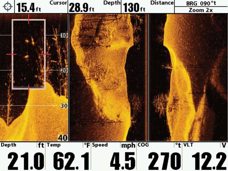 Humminbird wish finder screen shot
