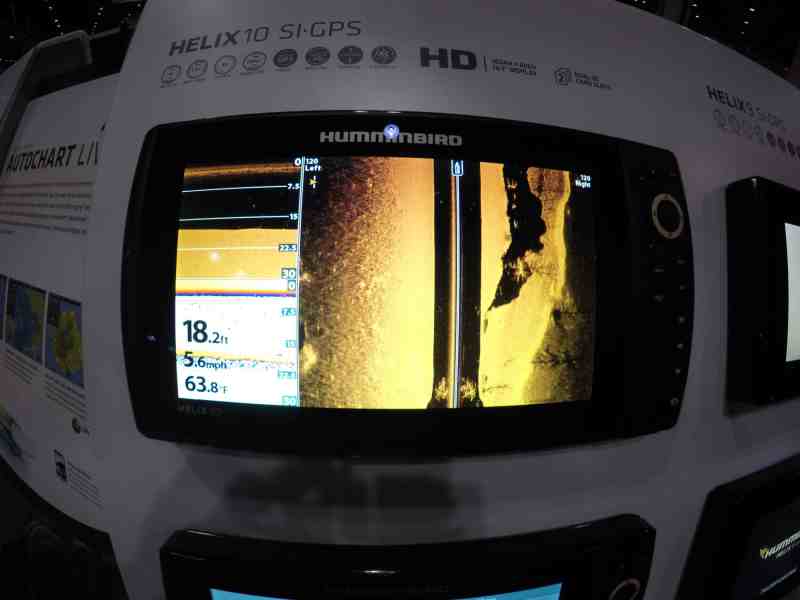 ## World's largest fishing tackle show -- Humminbird Helix 10Si
