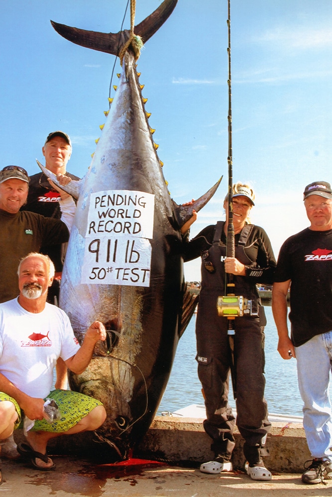 Nova Scotia, 2011 Huge bluefin tuna fish