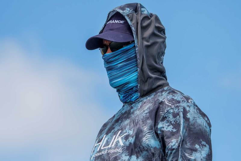 Fisherman wearing a buff