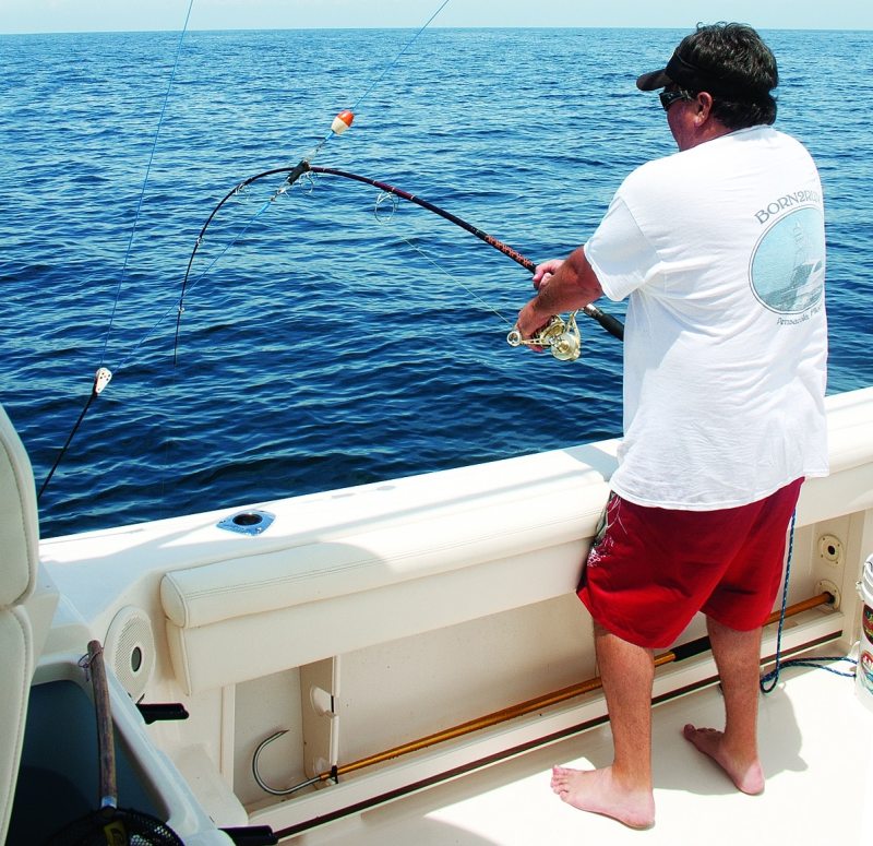 The Grady-White Express is a stable and secure platform for wreck fishing.