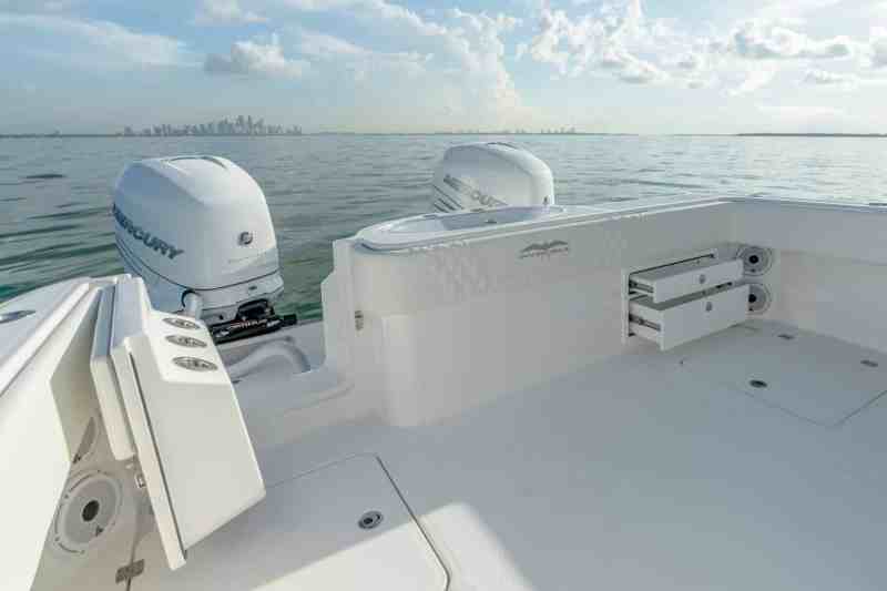 Invincible 33 Catamaran cockpit