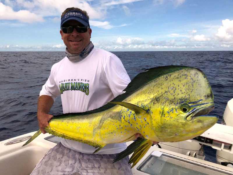 Fl-Keys-Islamorada-2 Dolphinfish on board