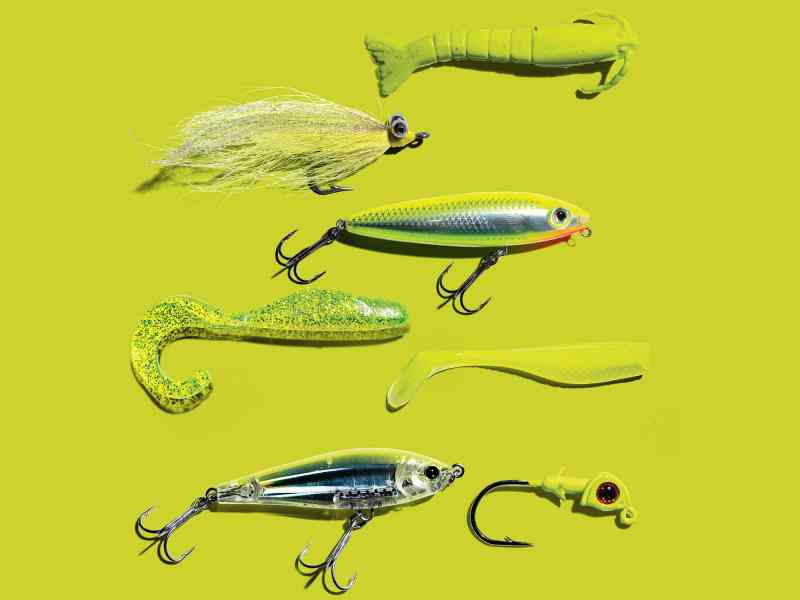 SPF0622-Inshore-Chartreuse Chartreuse lures collection