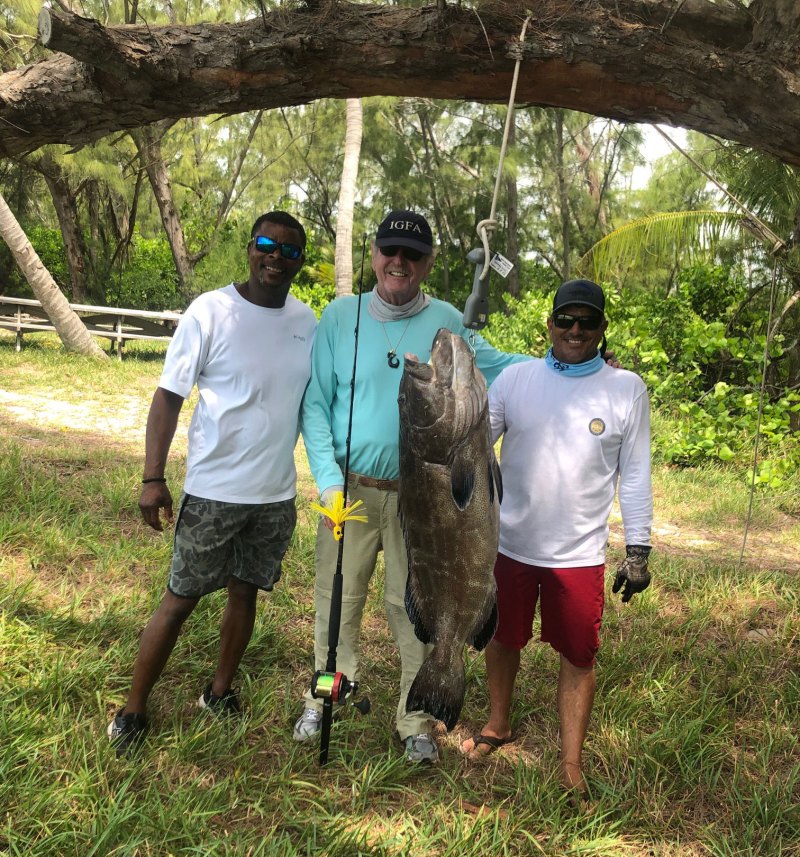 Record black grouper
