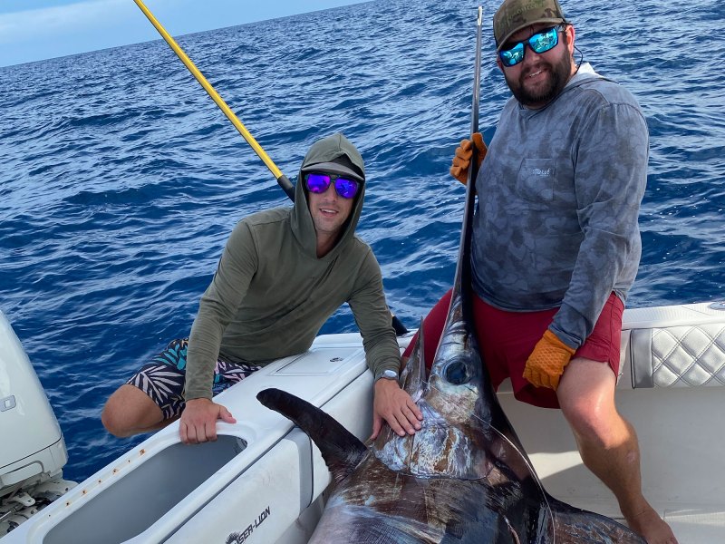 SPF0822-Huge-Swordfish Huge swordfish in the boat