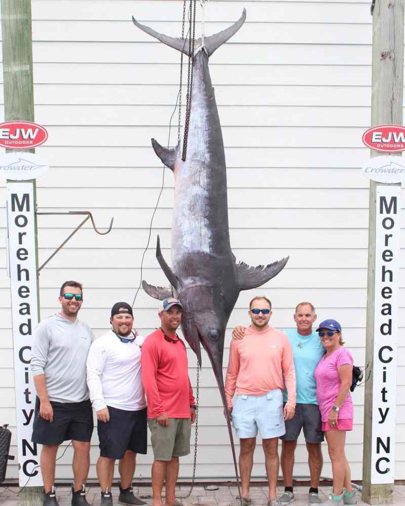 North Carolina record swordfish