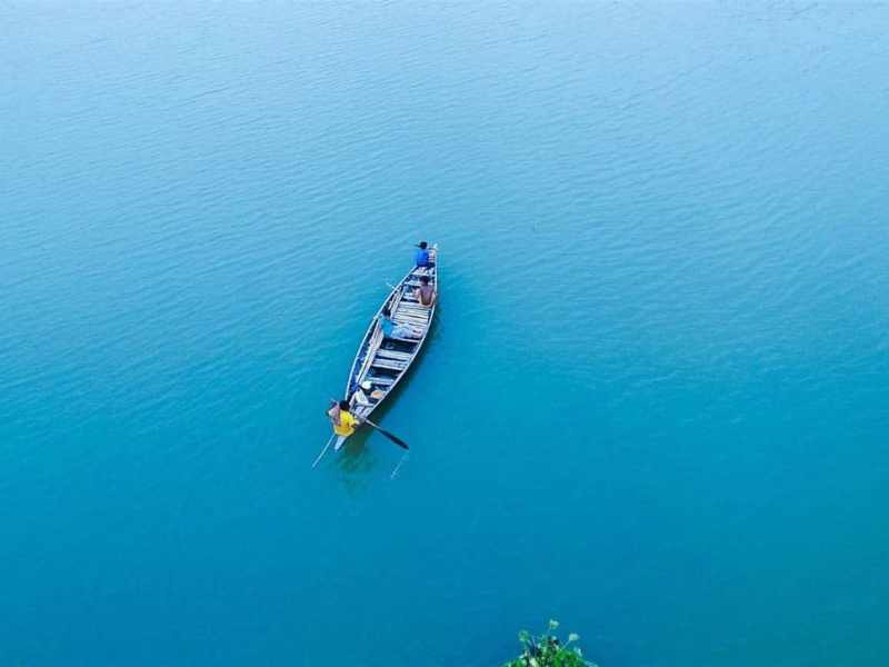 Anglers fishing in dangerous location