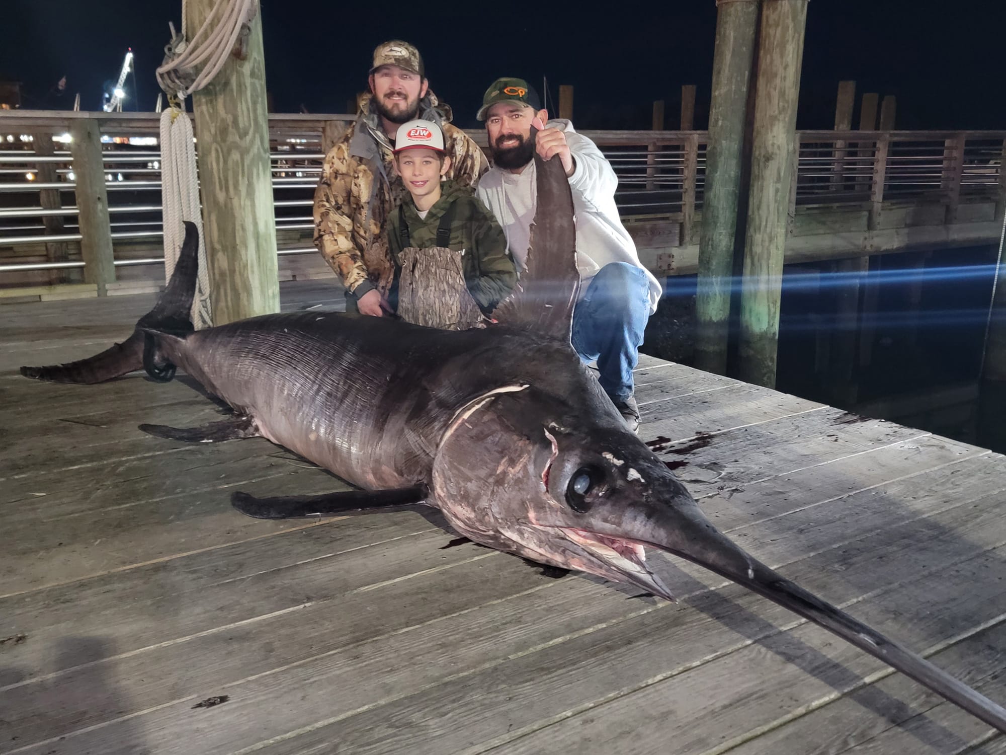 Massive 560Pound Swordfish Caught Off North Carolina By 13YearOld
