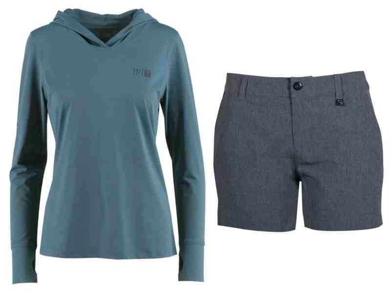 Salt Life Tectonic Lightweight Performance Hoodie, Transcend Fishing Shorts