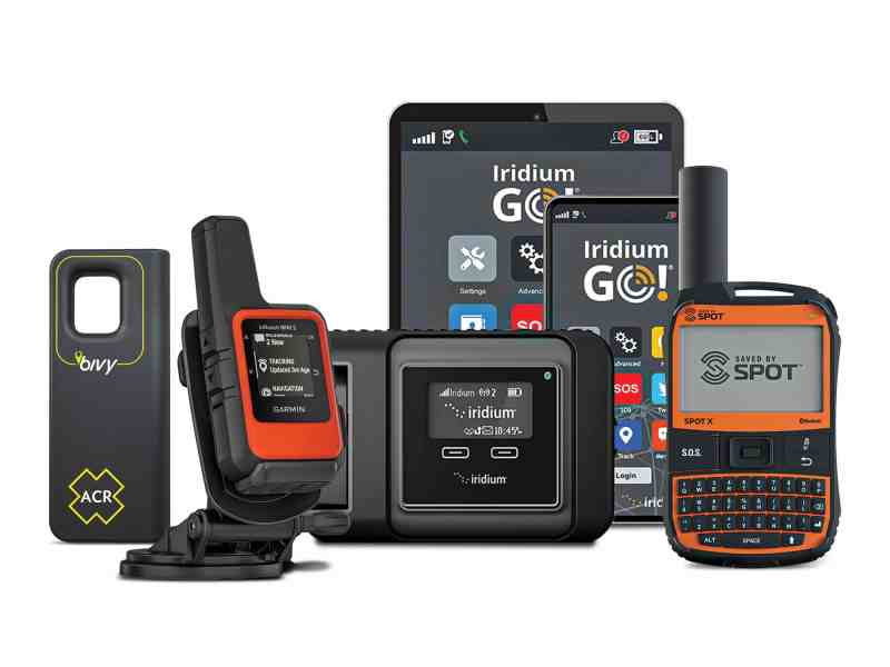 Today’s satellite communicators include the ACR Bivy Stick, Garmin inReach Mini 2, Zoleo, Iridium Go and Spot X.