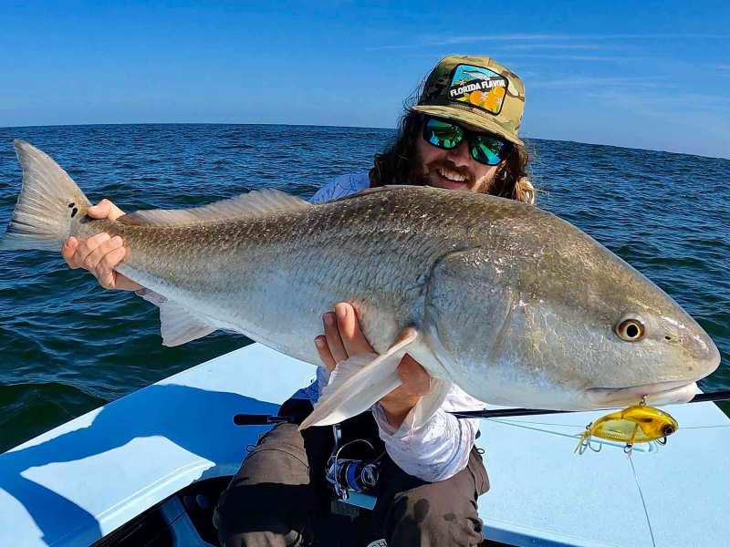 redfish-on-vibe-lure redfish caught on vibe lure