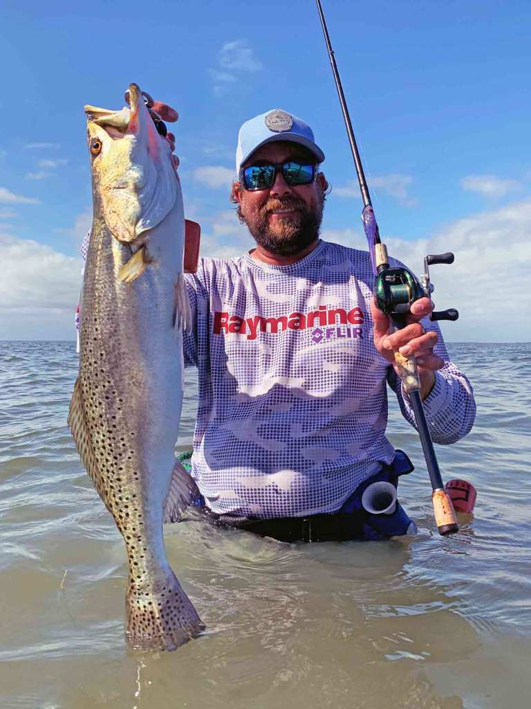 wade fishing for seatrout