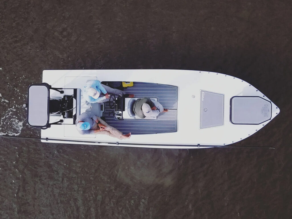 Hell's Bay skiff with SeaDek