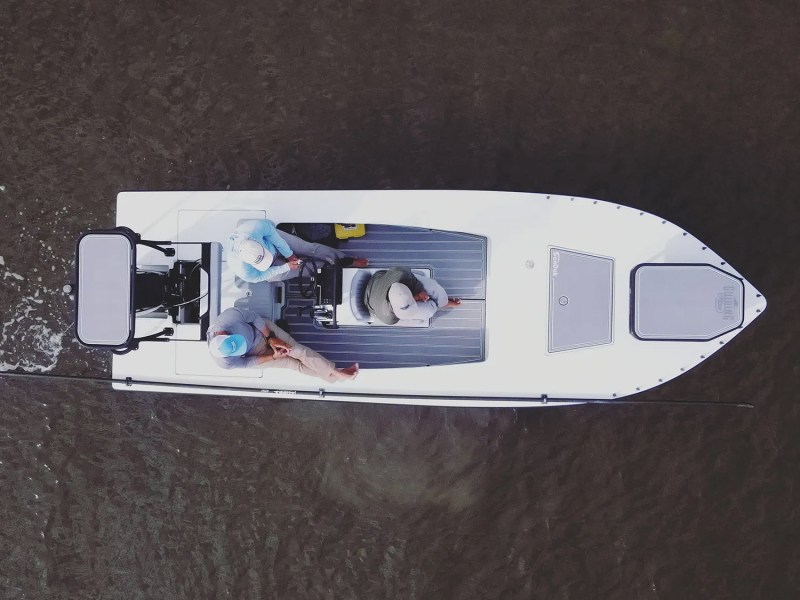 Hell's Bay skiff with SeaDek