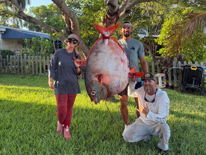 The Florida opah weighed 148 pounds.