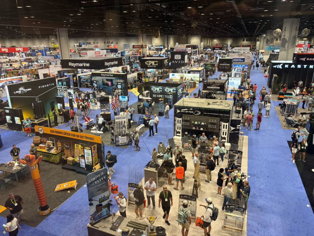Orlando Orange County Convention Center show floor at ICAST 2025.