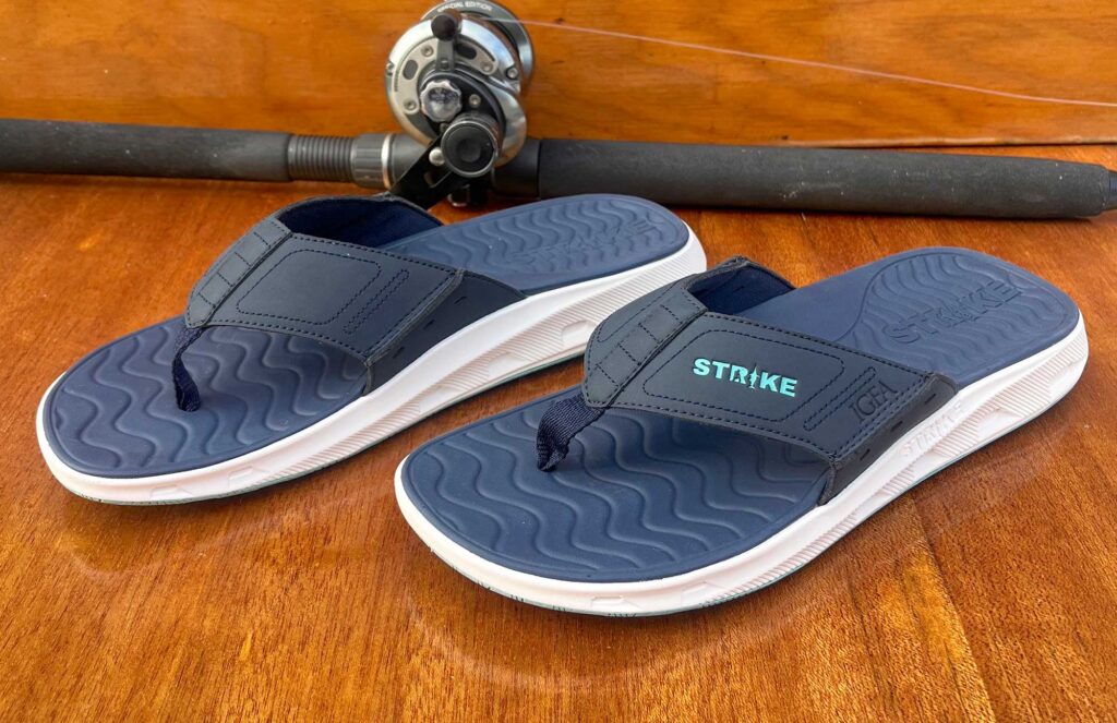 Strike sandals for anglers