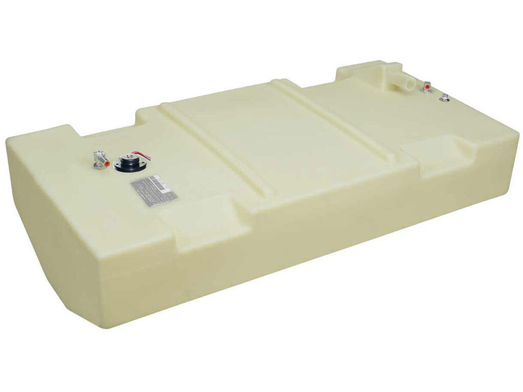 Fuel tank for a fishing boat