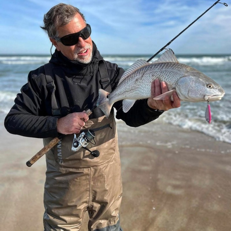 surf fishing for redfish