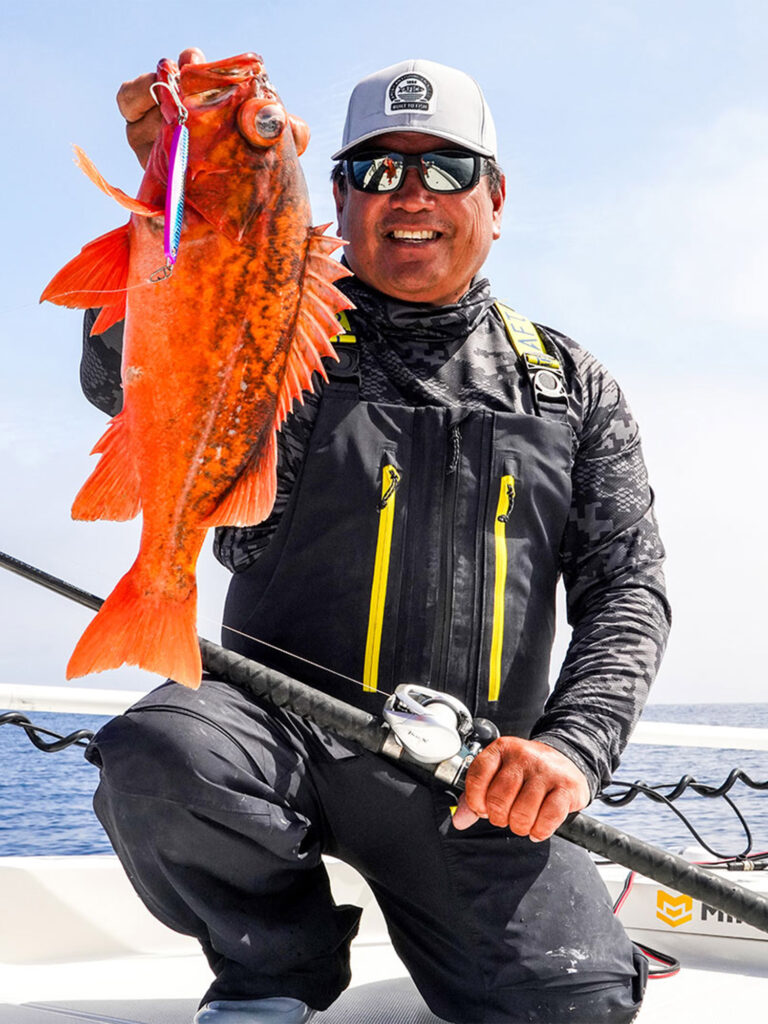 Rockfish caught on a jig.