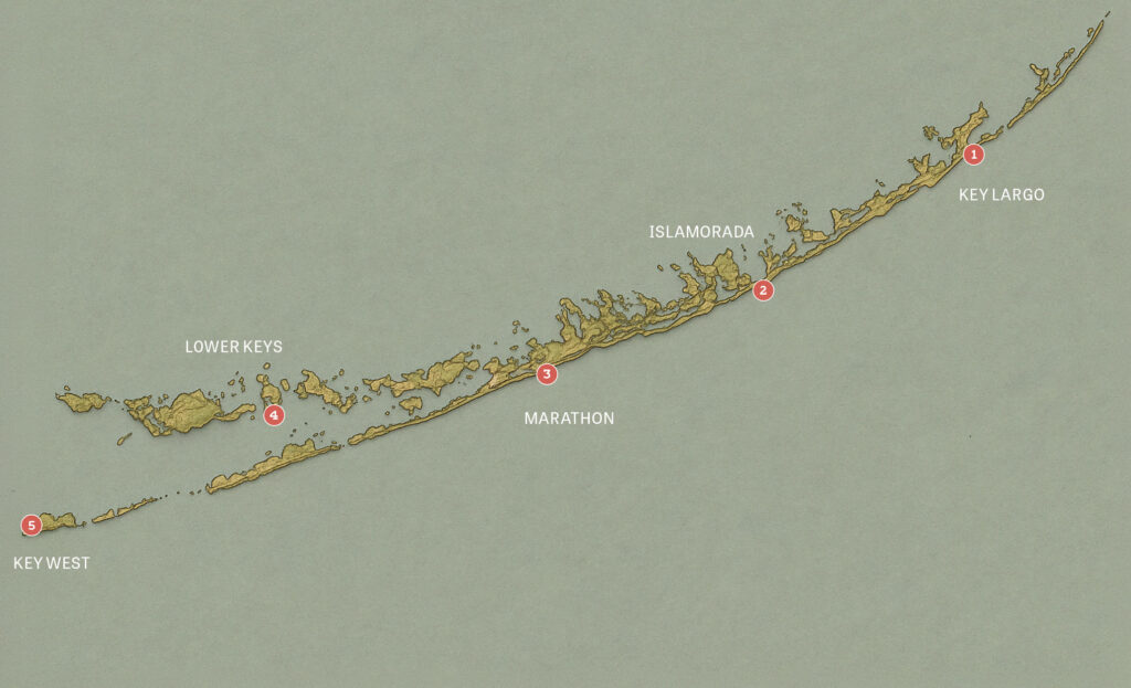 Map of the Florida Keys