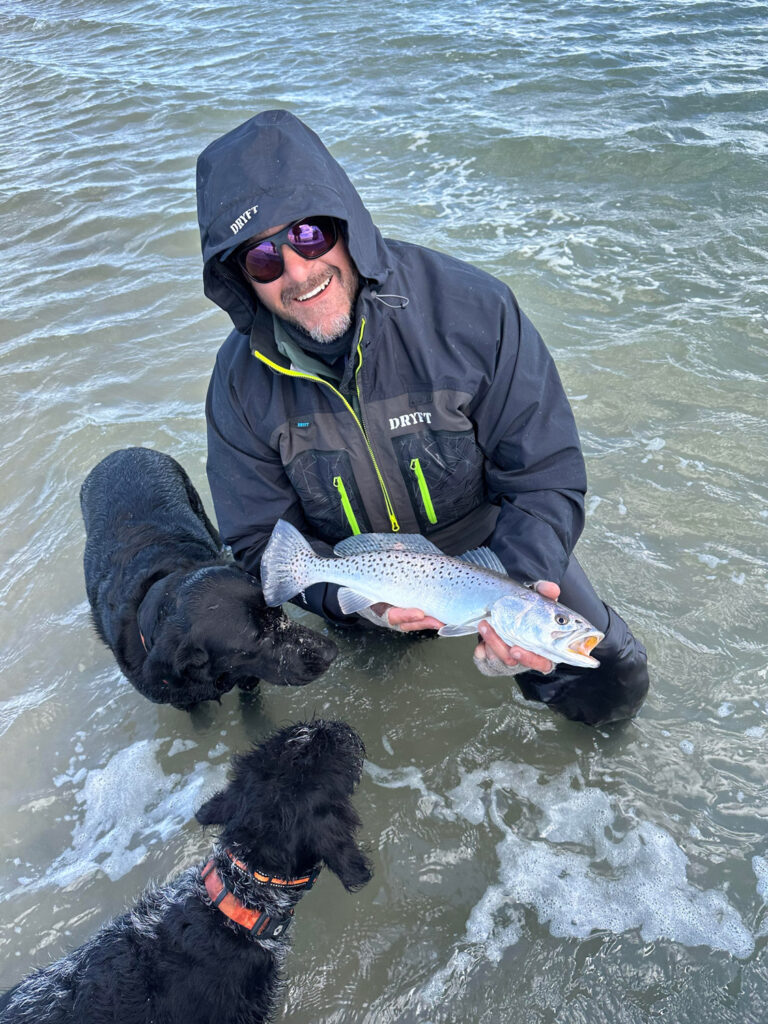 Surf Fishing for speckled trout.