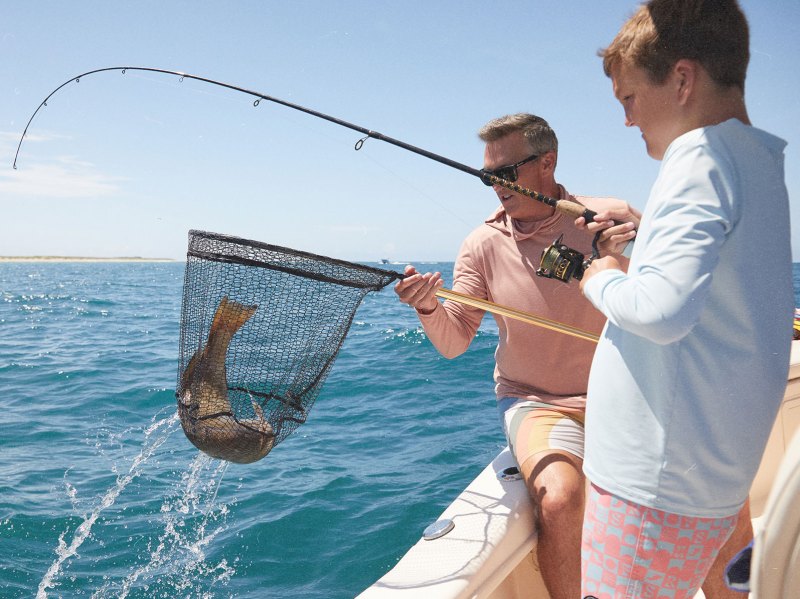 Family fishing off the Crystal Coast
