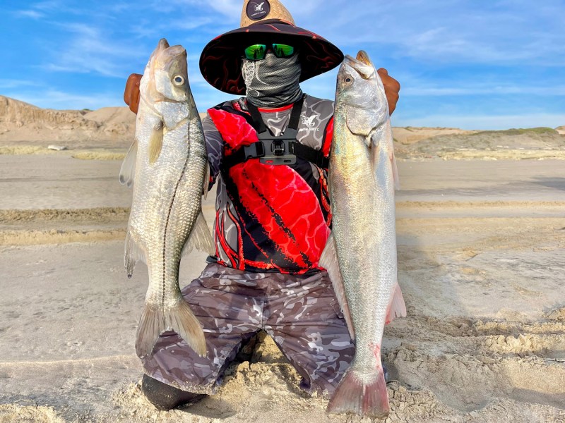 Mexican fisherman on a Baja beach
